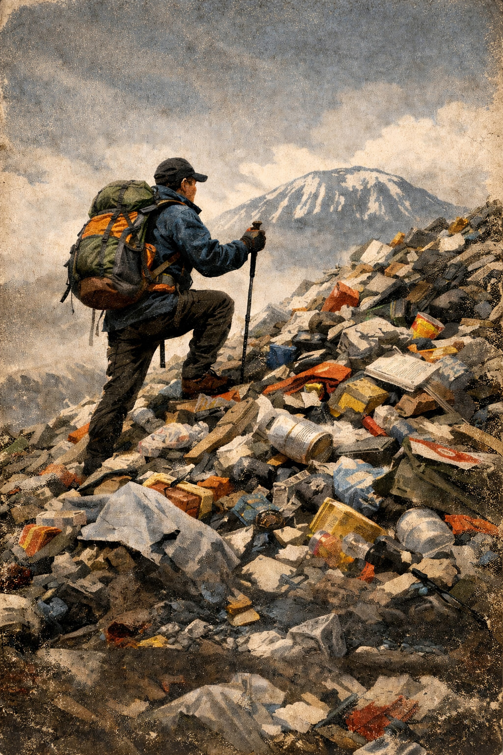 Халласан задыхается от мусора