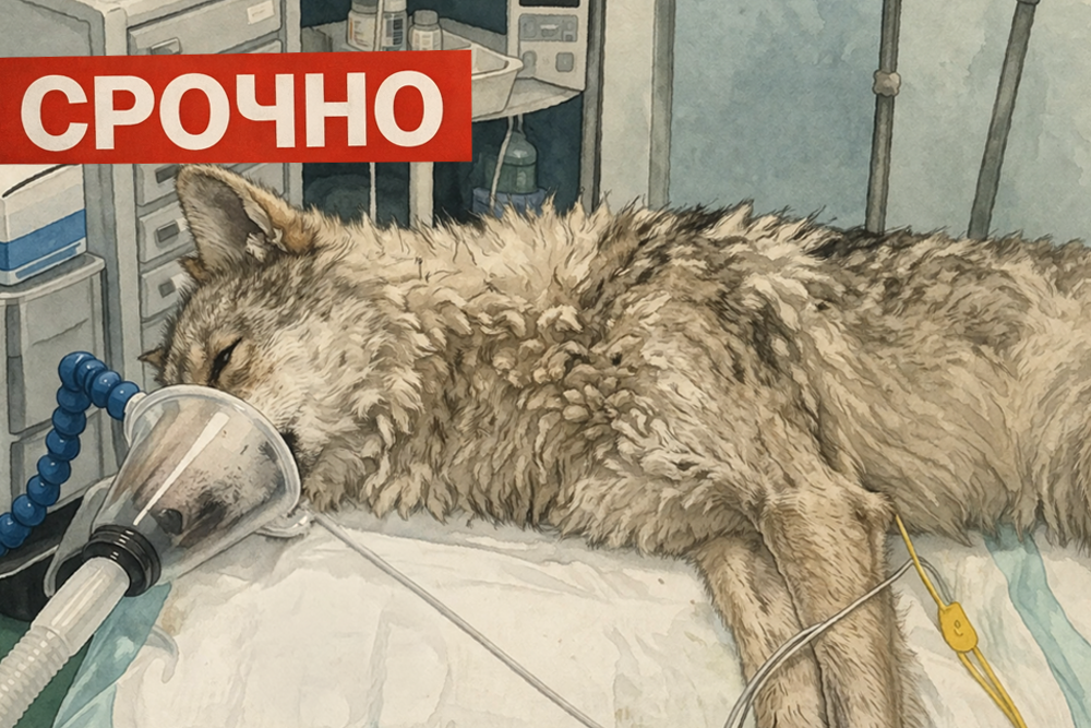 Сбежавший волк из парка O-World пойман живым спустя 10 дней, состояние стабильное
