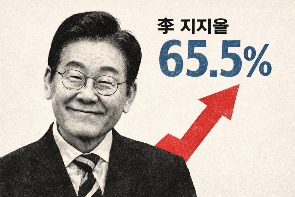 Рейтинг президента Ли вырос до 65,5% — максимум с момента вступления в должность