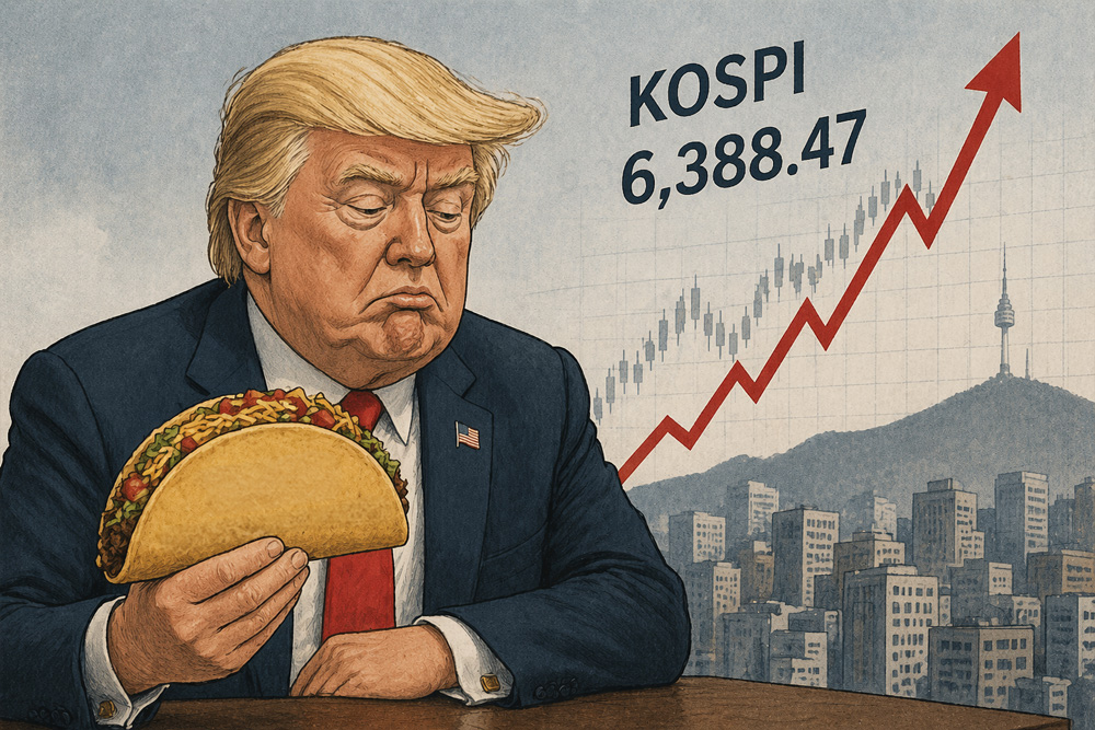 KOSPI вновь обновил исторический максимум, поднявшись до 6388 пунктов