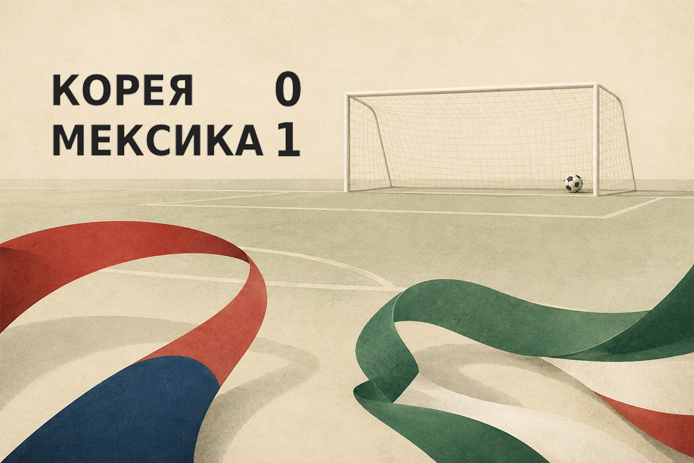 Сборная Кореи потерпела первое поражение на чемпионате мира, уступив Мексике